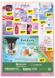 Gazetka promocyjna Carrefour - Gazetka Ciesz się latem, chwal się urodą - Gazetka - ważna od 02.07 do 02.07.2022 - strona 3 - produkty: Krem do twarzy, Elseve, Mleczko do ciała, Maska do włosów, Mleczko, Mixa, Szampon, Garnier, Maska, Zwierzęta, Fa