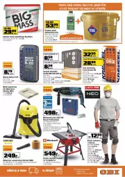 Gazetka promocyjna Obi - Relaks w ogrodzie - Gazetka - ważna od 22.06 do 22.06.2021 - strona 9 - produkty: Odkurzacz, Papier, Wiertarka, Buty, Pilarka stołowa, Walizka, Kask, Kosz, Koszulka, Tarka, Pasek, Gładź polimerowa, Młot, Młotowiertarka, Paleta, Bosch, Maska, Cement, Einhell, Masa szpachlowa