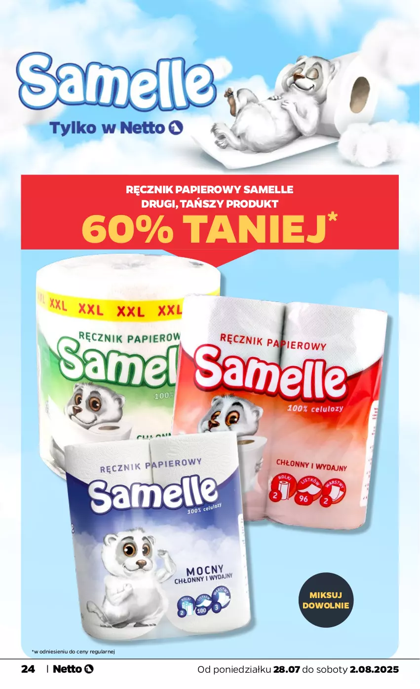 Gazetka promocyjna Netto - Od Poniedziałku - ważna 28.07 do 02.08.2025 - strona 24 - produkty: Papier, Ręcznik