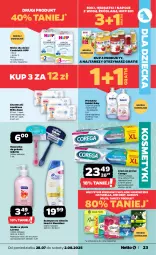 Gazetka promocyjna Netto - Od Poniedziałku - Gazetka - ważna od 02.08 do 02.08.2025 - strona 23 - produkty: Płyn do prania, HiPP, Mydło w płynie, Naturell, Sok, Gra, Corega, Discreet, Napoje, Szynka, Chusteczki, Always, Szampon, Podpaski, Gillette, Dzieci, Maszynka, Mydło, Maszynka do golenia, Wkładki, Mleko dla dzieci, Naturella, Mleko, Hipp Bio