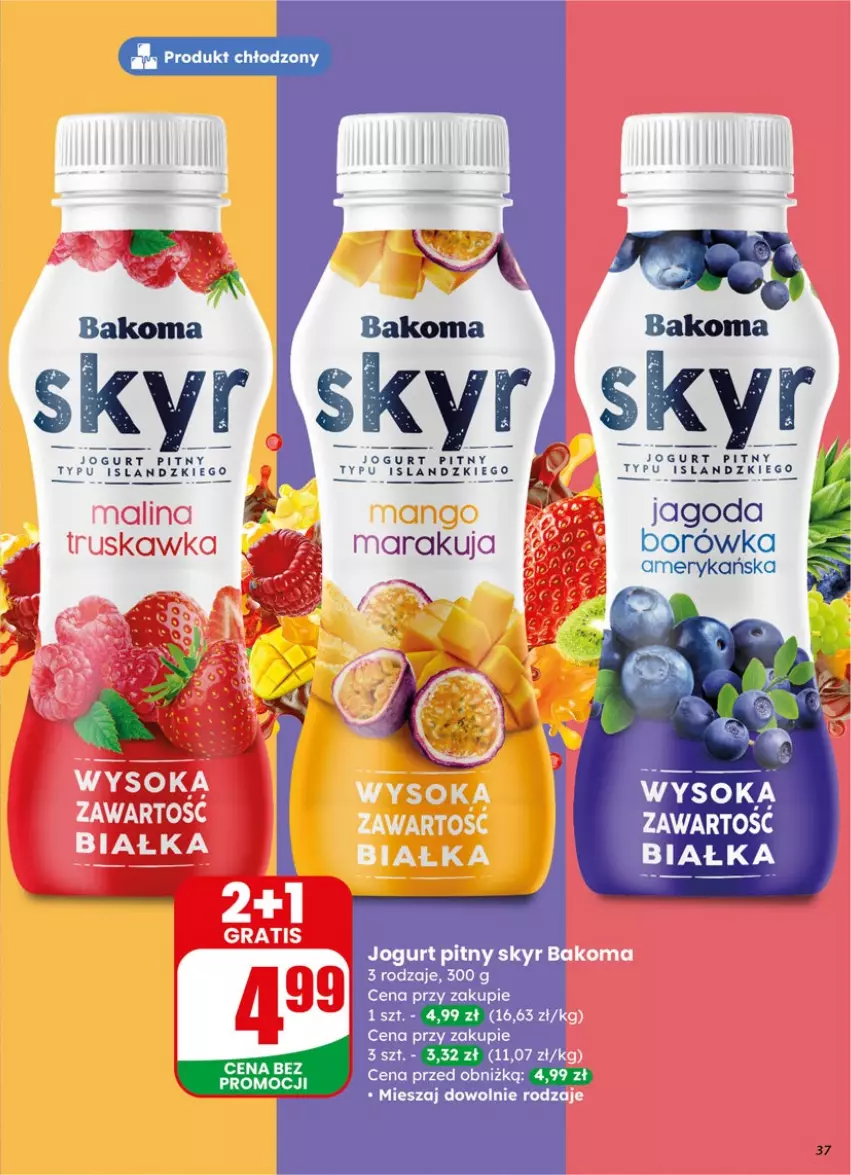 Gazetka promocyjna Dino - Gazetka 15 / 2026 - ważna 08.04 do 14.04.2026 - strona 37 - produkty: Borówka, Jogurt, Jogurt pitny