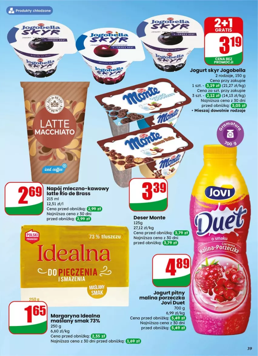 Gazetka promocyjna Dino - Gazetka 15 / 2026 - ważna 08.04 do 14.04.2026 - strona 39 - produkty: Bell, Bella, Jogurt, Miecz, Monte, Napój, Por