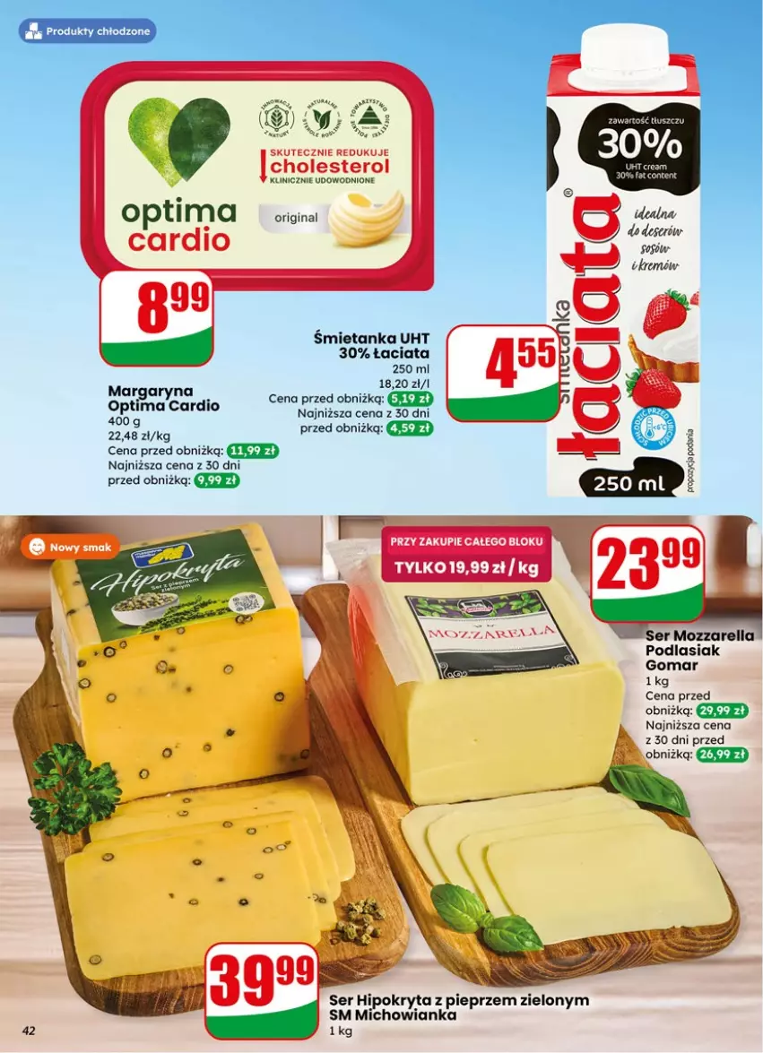 Gazetka promocyjna Dino - Gazetka 15 / 2026 - ważna 08.04 do 14.04.2026 - strona 42 - produkty: Fa, Gin, Mozzarella, Optima, Pieprz, Ser
