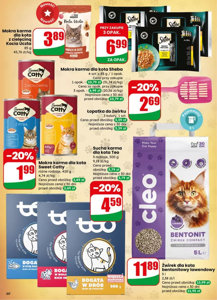 Gazetka promocyjna Dino - Gazetka 15 / 2026 - ważna 08.04 do 14.04.2026 - strona 60 - produkty: KOBO, Koc, Mokra karma, Ser, Sheba, Sucha karma