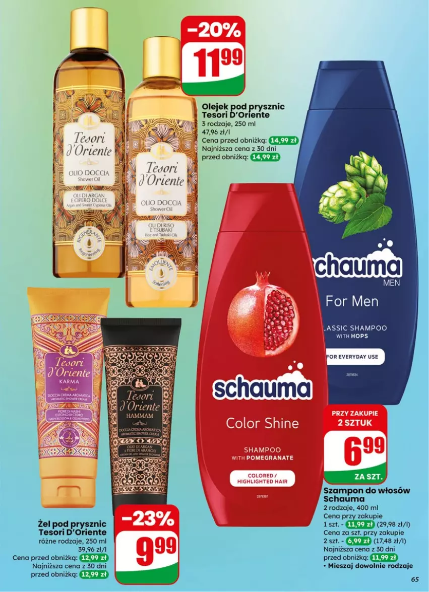 Gazetka promocyjna Dino - Gazetka 15 / 2026 - ważna 08.04 do 14.04.2026 - strona 65 - produkty: Gra, Granat, Olej, Schauma, Szampon
