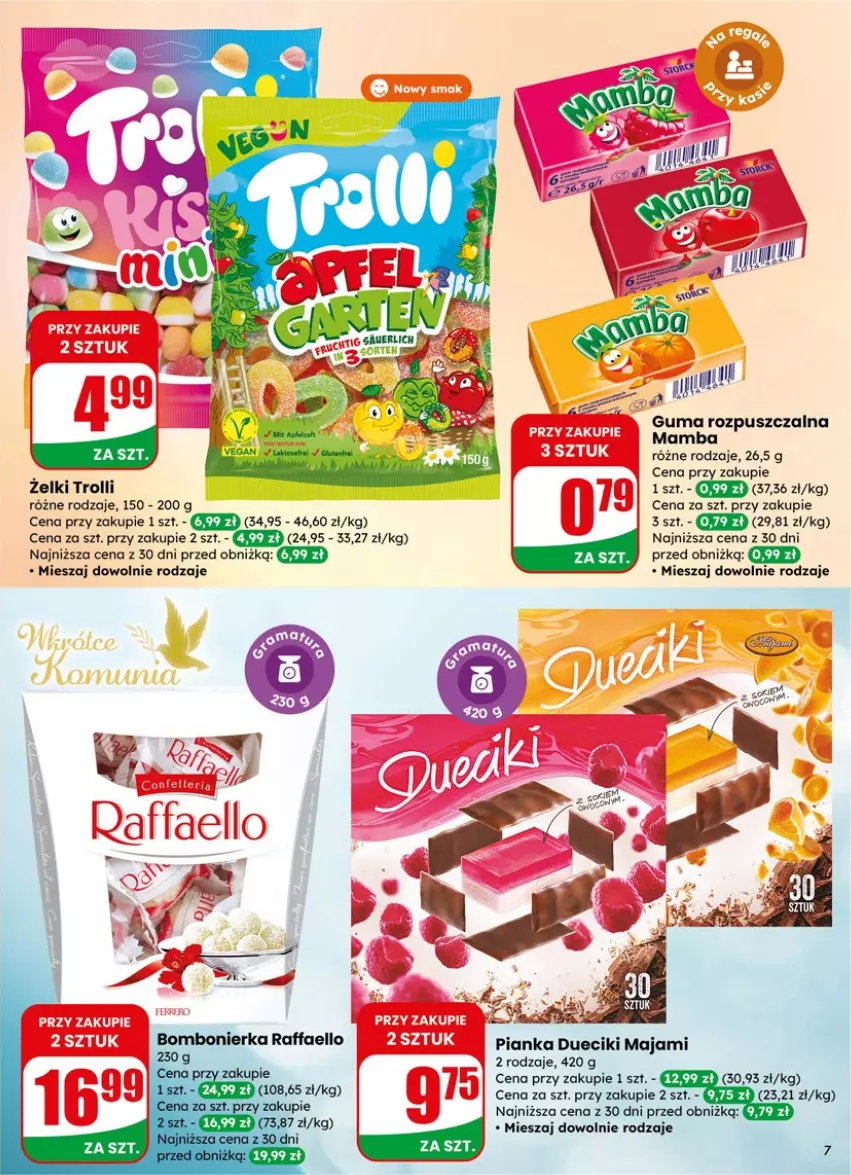 Gazetka promocyjna Dino - Gazetka 15 / 2026 - ważna 08.04 do 14.04.2026 - strona 7 - produkty: Guma rozpuszczalna, Mamba