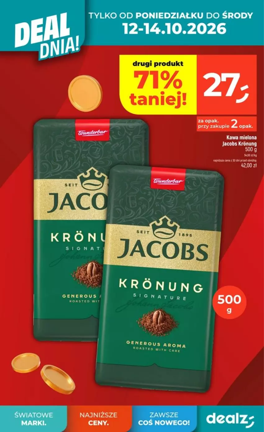 Gazetka promocyjna Dealz - DEAL DNIA - ważna 08.10 do 14.10.2026 - strona 6 - produkty: Jacobs, Por