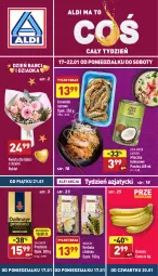 Gazetka promocyjna Aldi - Katalog spożywczy - Gazetka - ważna od 22.01 do 22.01.2022 - strona 1 - produkty: Banany, Róża, Dallmayr, Tera, Mleczko, Bukiet, Krewetki, Herbata, Kokos
