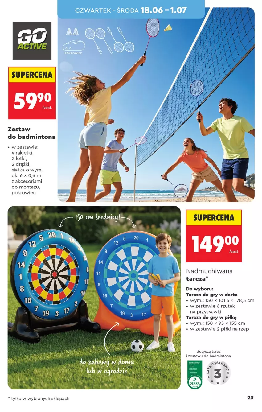 Gazetka promocyjna Biedronka - Okazje Tygodnia - ważna 13.06 do 27.06.2026 - strona 25 - produkty: Gry, Pokrowiec, Siatka