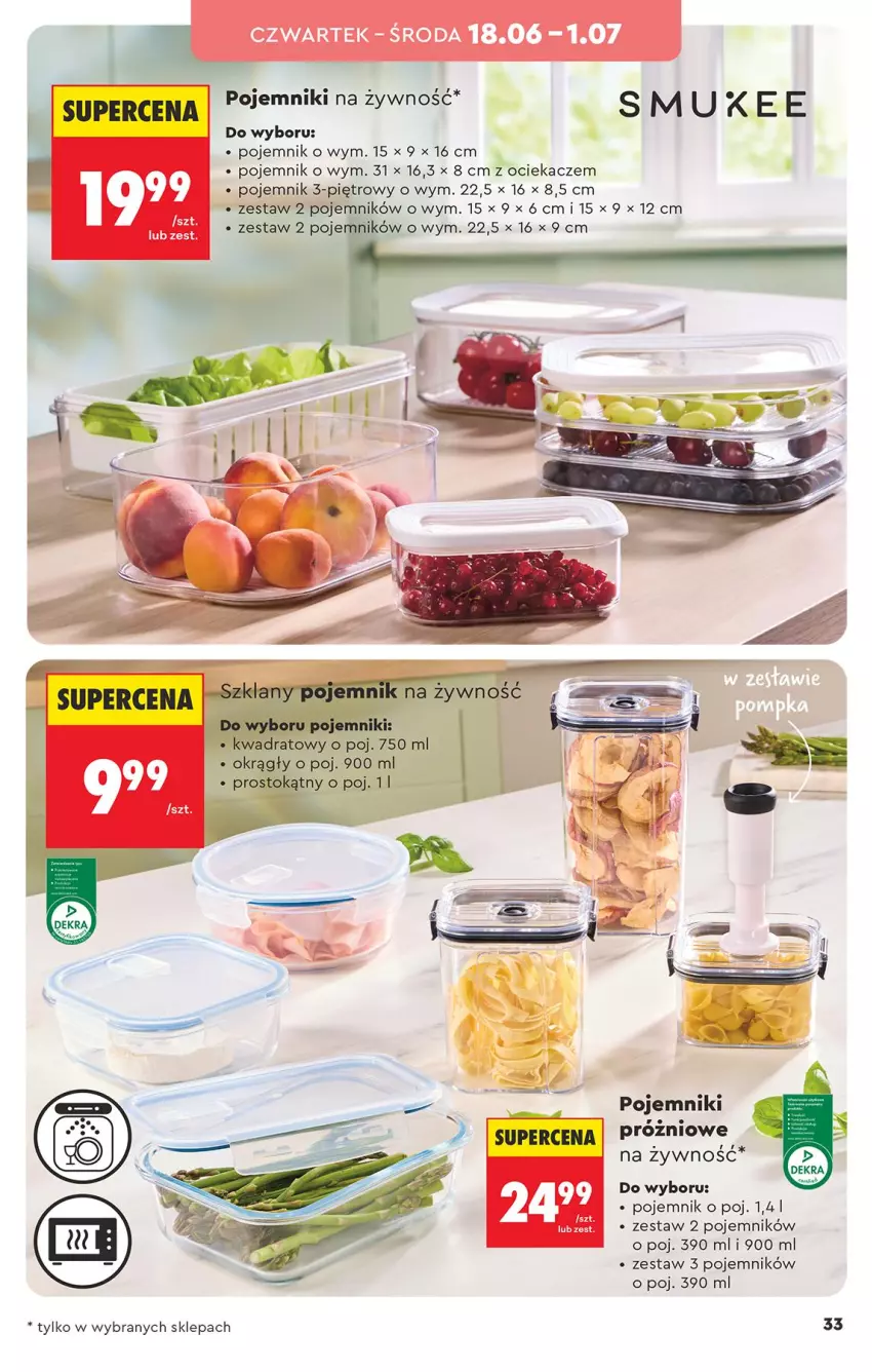 Gazetka promocyjna Biedronka - Okazje Tygodnia - ważna 13.06 do 27.06.2026 - strona 35 - produkty: Ociekacz, Pojemnik
