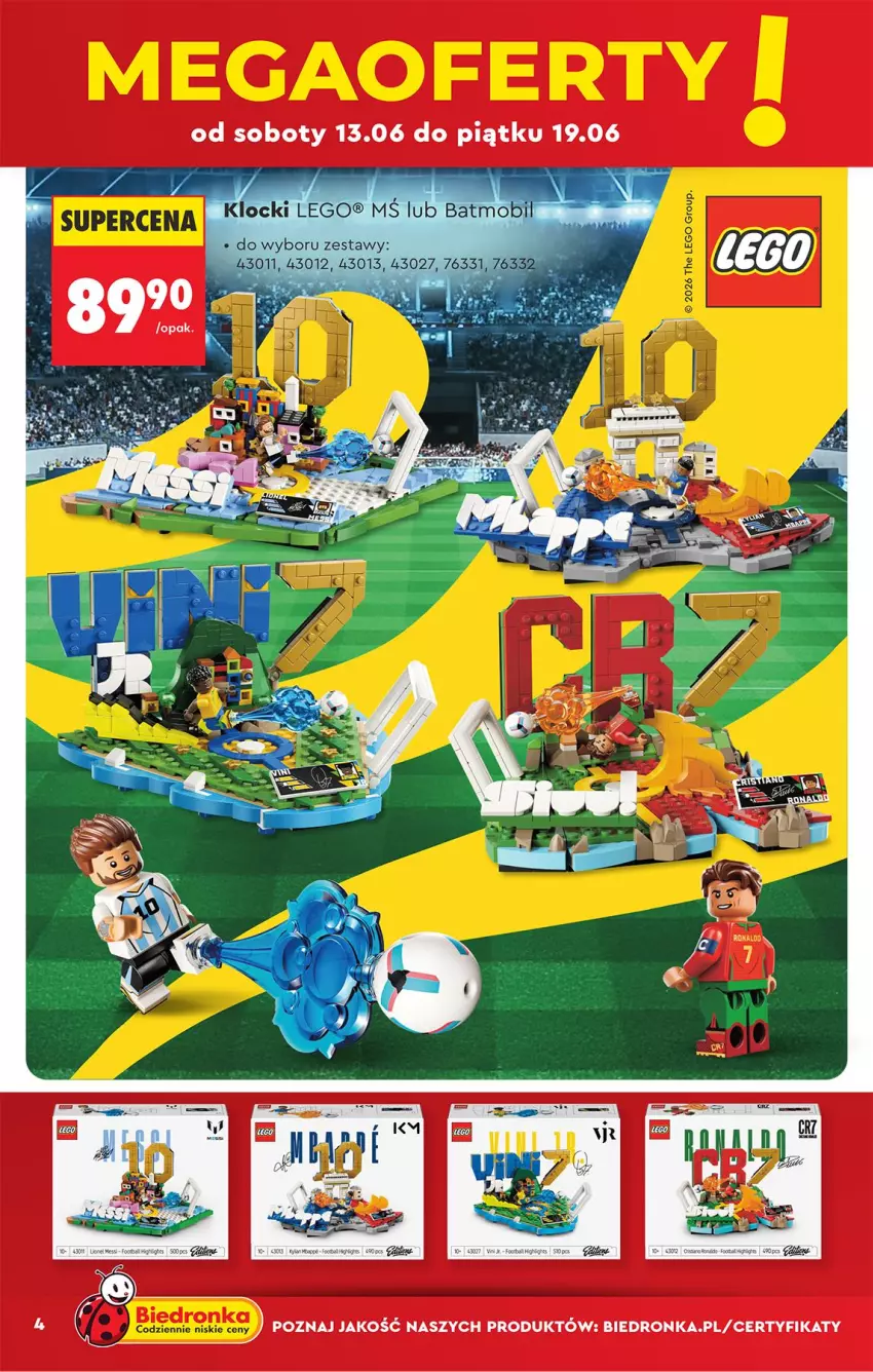 Gazetka promocyjna Biedronka - Okazje Tygodnia - ważna 13.06 do 27.06.2026 - strona 6 - produkty: Klocki, LEGO, Mobil