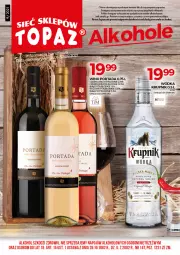 Gazetka promocyjna Topaz - Gazetka - Gazetka - ważna od 30.09 do 30.09.2021 - strona 1 - produkty: Top, Por, Pur, Gra, Portada, Wódka, Krupnik, Wino