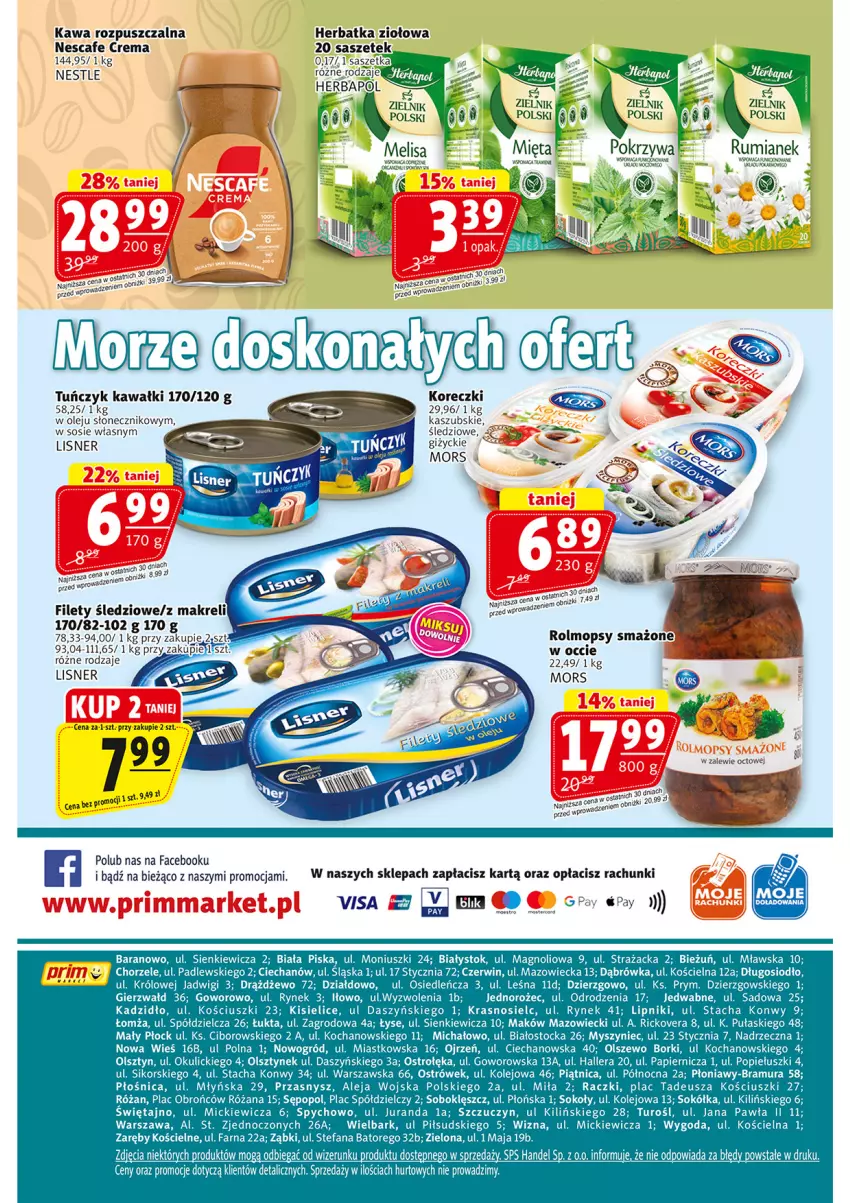 Gazetka promocyjna Prim Market - ważna 28.08 do 03.09.2025 - strona 16 - produkty: Fa, Gra, Herbapol, Jednorożec, Kawa, Kawa rozpuszczalna, Kisiel, Koc, Lisner, Mop, Mysz, Ogród, Olej, Papier, Piątnica, Róża, Rum, Sok, Sokół, Sos, Stock, Tuńczyk