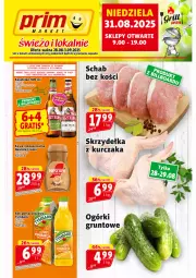 Gazetka promocyjna Prim Market - Gazetka - ważna od 03.09 do 03.09.2025 - strona 1 - produkty: Kurczak, Kawa rozpuszczalna, Por, Kasztelan, Kawa, Skrzydełka z kurczaka, Schab bez kości