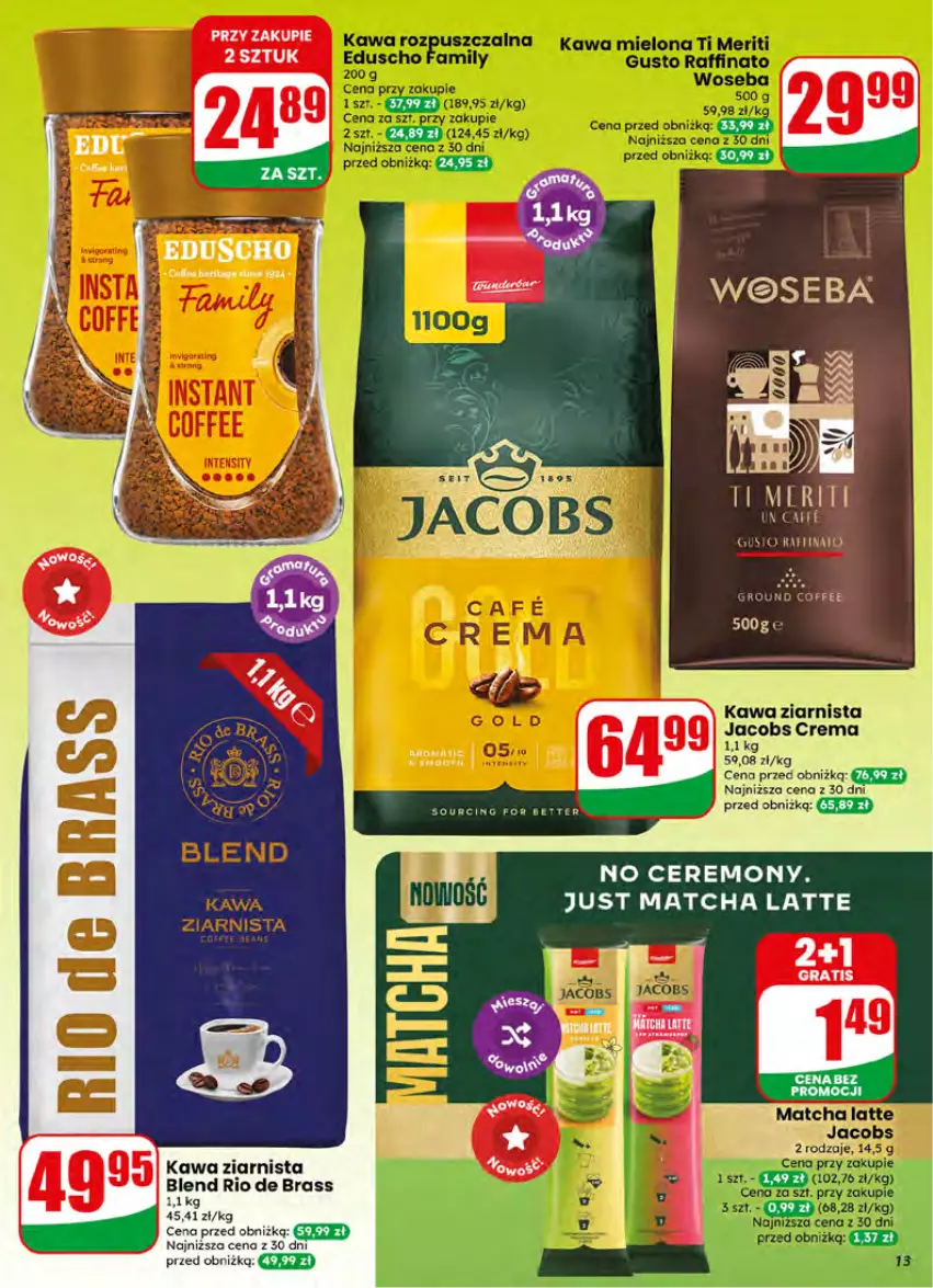 Gazetka promocyjna Dino - Gazetka 26 / 2026 - ważna 24.06 do 30.06.2026 - strona 13 - produkty: Jacobs, Kawa, Kawa ziarnista