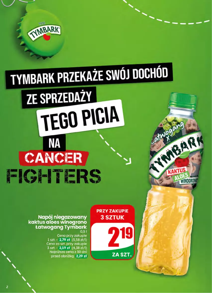 Gazetka promocyjna Dino - Gazetka 26 / 2026 - ważna 24.06 do 30.06.2026 - strona 2 - produkty: Kaktus, Napój, Napój niegazowany, Tymbark, Wino