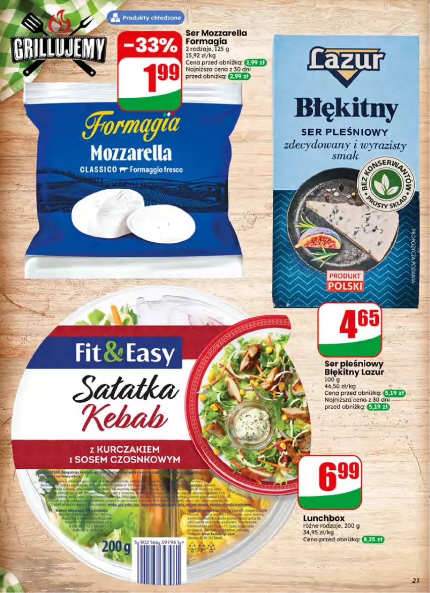 Gazetka promocyjna Dino - Gazetka 26 / 2026 - ważna 24.06 do 30.06.2026 - strona 21 - produkty: Fa, Fresco, Lazur, Maggi, Mozzarella, Ser, Ser pleśniowy