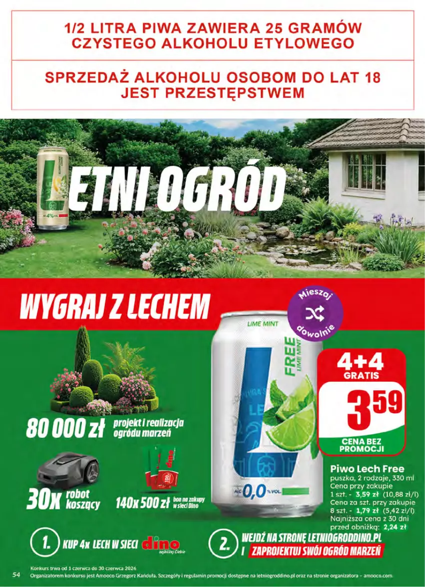 Gazetka promocyjna Dino - Gazetka 26 / 2026 - ważna 24.06 do 30.06.2026 - strona 54 - produkty: Gra, Piwa