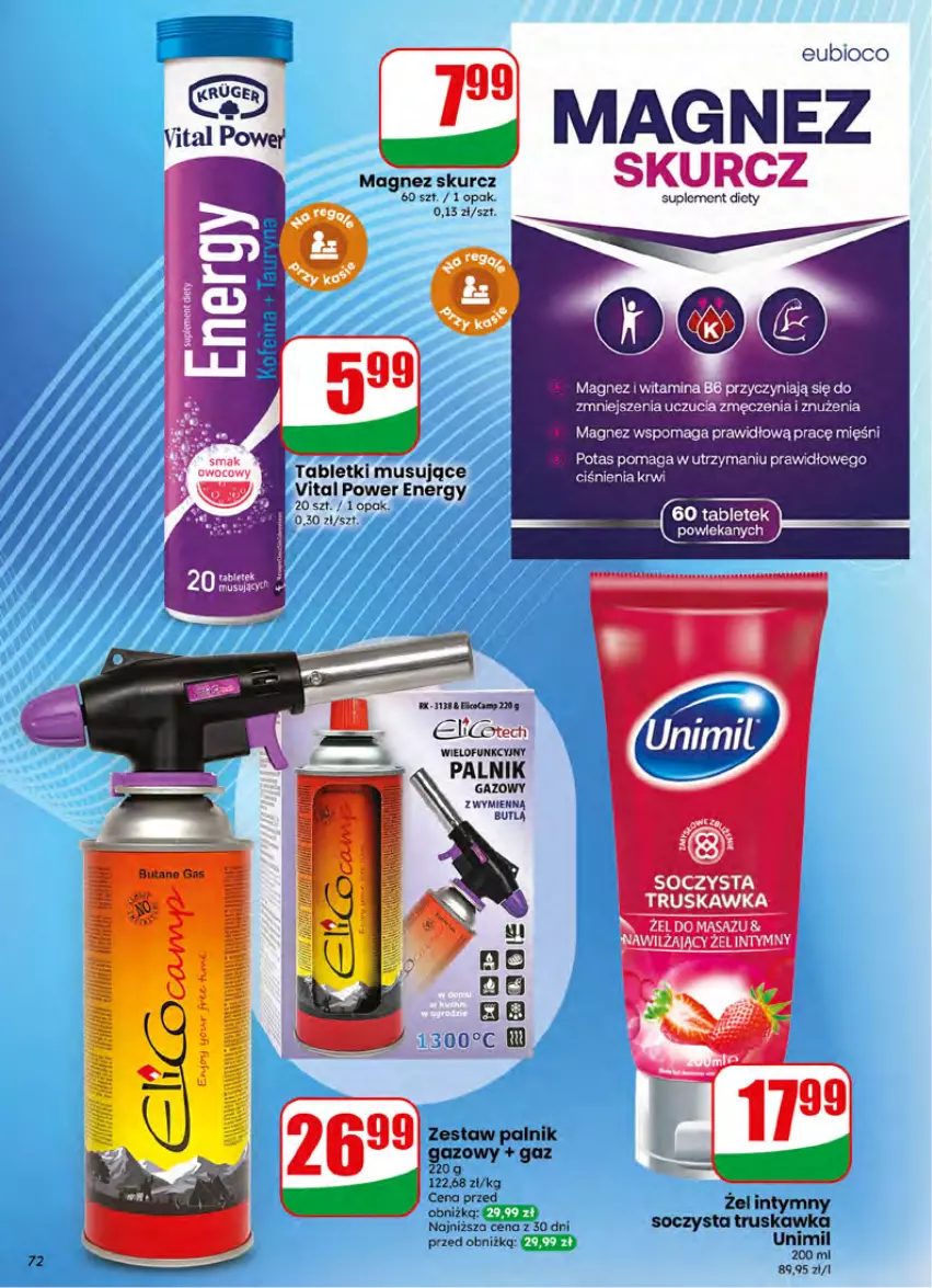 Gazetka promocyjna Dino - Gazetka 26 / 2026 - ważna 24.06 do 30.06.2026 - strona 72 - produkty: Fa, Magnez, Mus, Suplement diety, Tablet, Tabletki musujące