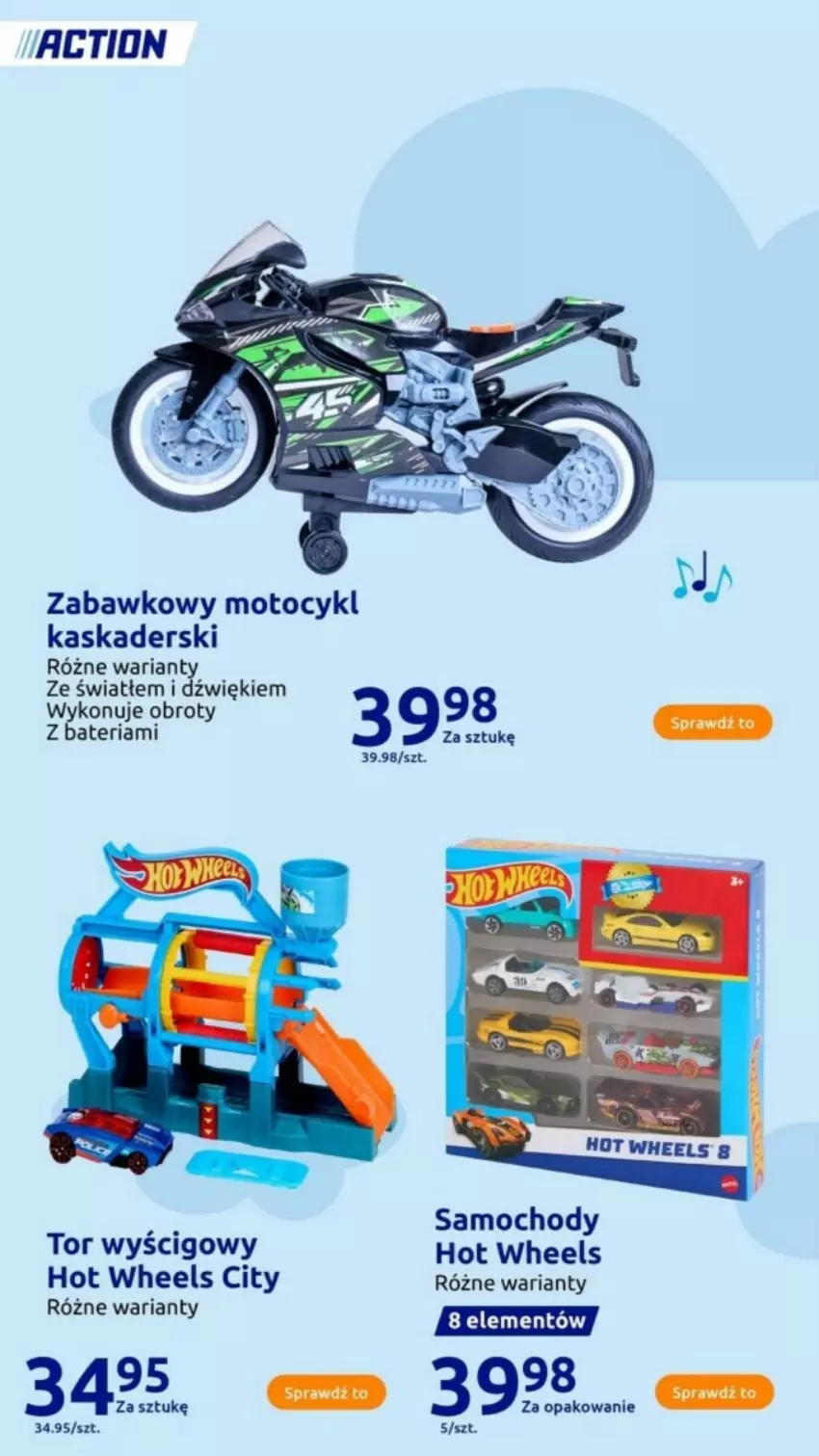 Gazetka promocyjna Action - ważna 06.11 do 12.11.2024 - strona 7 - produkty: Bateria, Hot Wheels, Kask, Tor wyścigowy