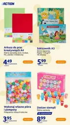 Gazetka promocyjna Action - Gazetka - ważna od 12.11 do 12.11.2024 - strona 108 - produkty: Szkicownik, Papier, Pompony