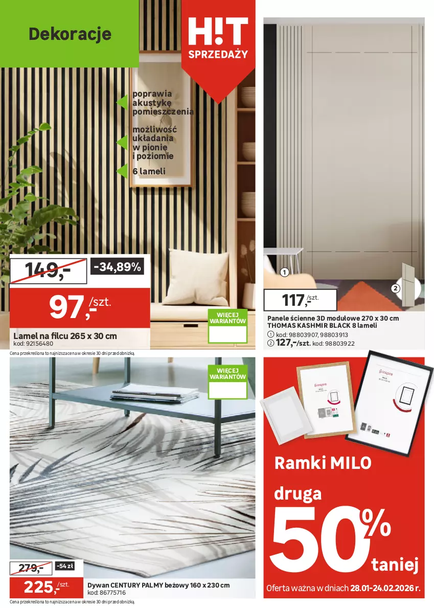 Gazetka promocyjna Leroy Merlin - Gazetka Leroy Merlin - ważna 28.01 do 24.02.2026 - strona 22 - produkty: Dywan, Lack, Lampa, Lampa wisząca, Por, Sport, Tran