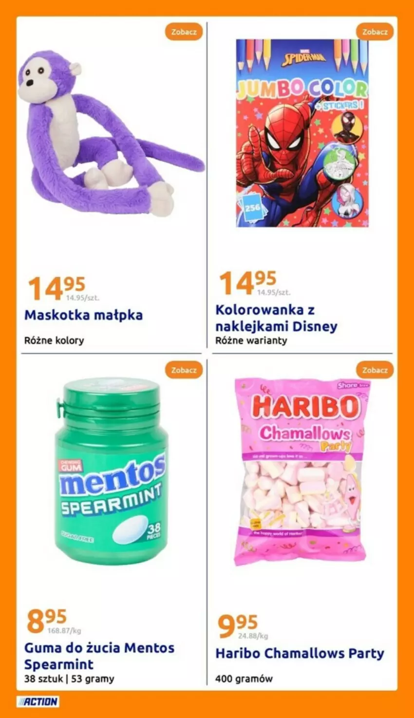 Gazetka promocyjna Action - ważna 25.12 do 31.12.2024 - strona 19 - produkty: Disney, Gra, Guma do żucia, Hama, Haribo, Klej, Kolorowanka, Mentos