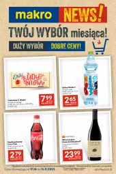 Gazetka promocyjna Makro - Najlepsze oferty - oferta z alkoholem - Gazetka - ważna od 13.11 do 13.11.2023 - strona 1 - produkty: Coca-Cola, Czekolada, Napój gazowany, Kubuś Waterrr, Kubuś, E. Wedel, Wino, Napój