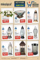Gazetka promocyjna Makro - Najlepsze oferty - oferta z alkoholem - Gazetka - ważna od 13.11 do 13.11.2023 - strona 15 - produkty: Wazon, Znicz, Mięta, Fa