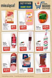 Gazetka promocyjna Makro - Najlepsze oferty - oferta z alkoholem - Gazetka - ważna od 13.11 do 13.11.2023 - strona 3 - produkty: Polędwica, Ser, Salami, Szynka wieprzowa, Kiełbasa krakowska, Serdelki, Szynka konserwowa, Szynka, Boczek, Kabanos, Kiełbasa