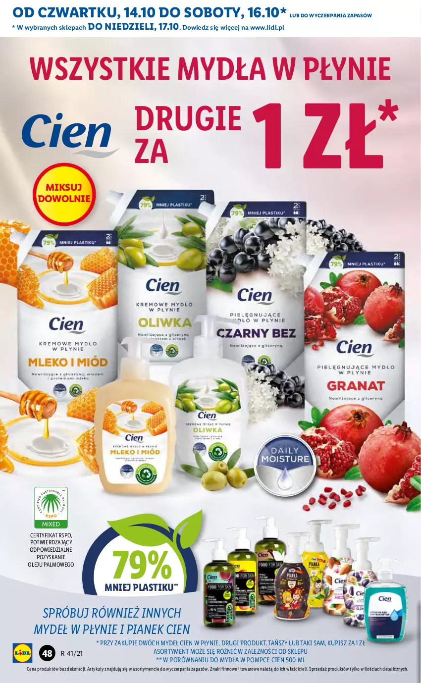 Gazetka promocyjna Lidl - GAZETKA - ważna 14.10 do 17.10.2021 - strona 48 - produkty: Olej, Por