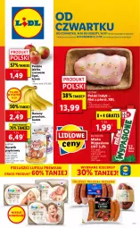 Gazetka promocyjna Lidl - GAZETKA - Gazetka - ważna od 17.10 do 17.10.2021 - strona 1 - produkty: Banany, Por, Gra, Papier, Mlekovita, Ręcznik, Ligol, Jabłka, Mleko