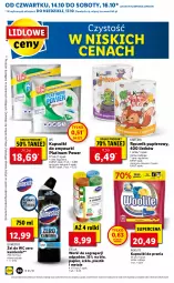 Gazetka promocyjna Lidl - GAZETKA - Gazetka - ważna od 17.10 do 17.10.2021 - strona 50 - produkty: Domestos, Papier, Woolite, Ręcznik, Rolki, Zmywarki, Kapsułki do prania