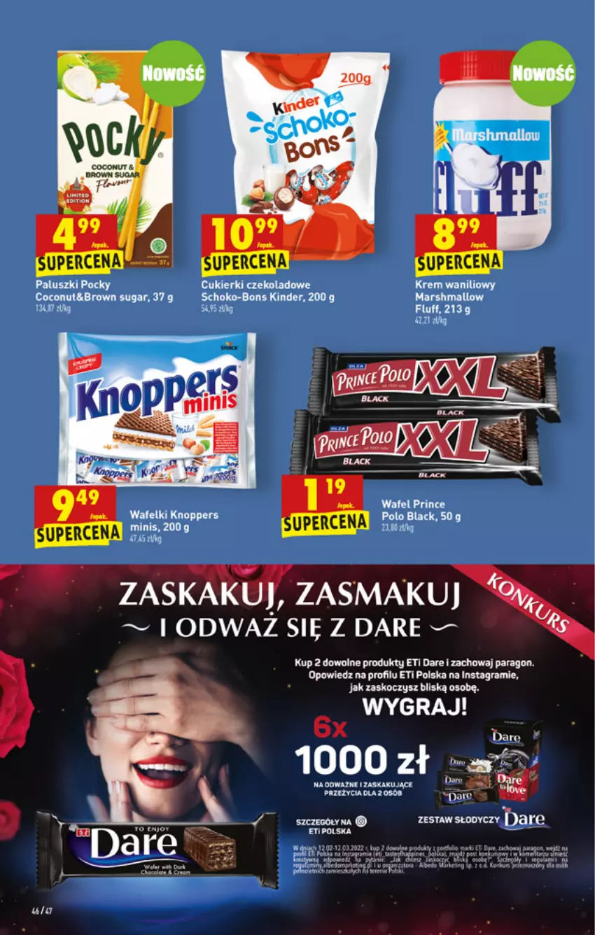 Gazetka promocyjna Biedronka - W tym tygodniu - ważna 17.02 do 23.02.2022 - strona 46 - produkty: Gra, Kinder, Knoppers, Koc, Lack, Mars