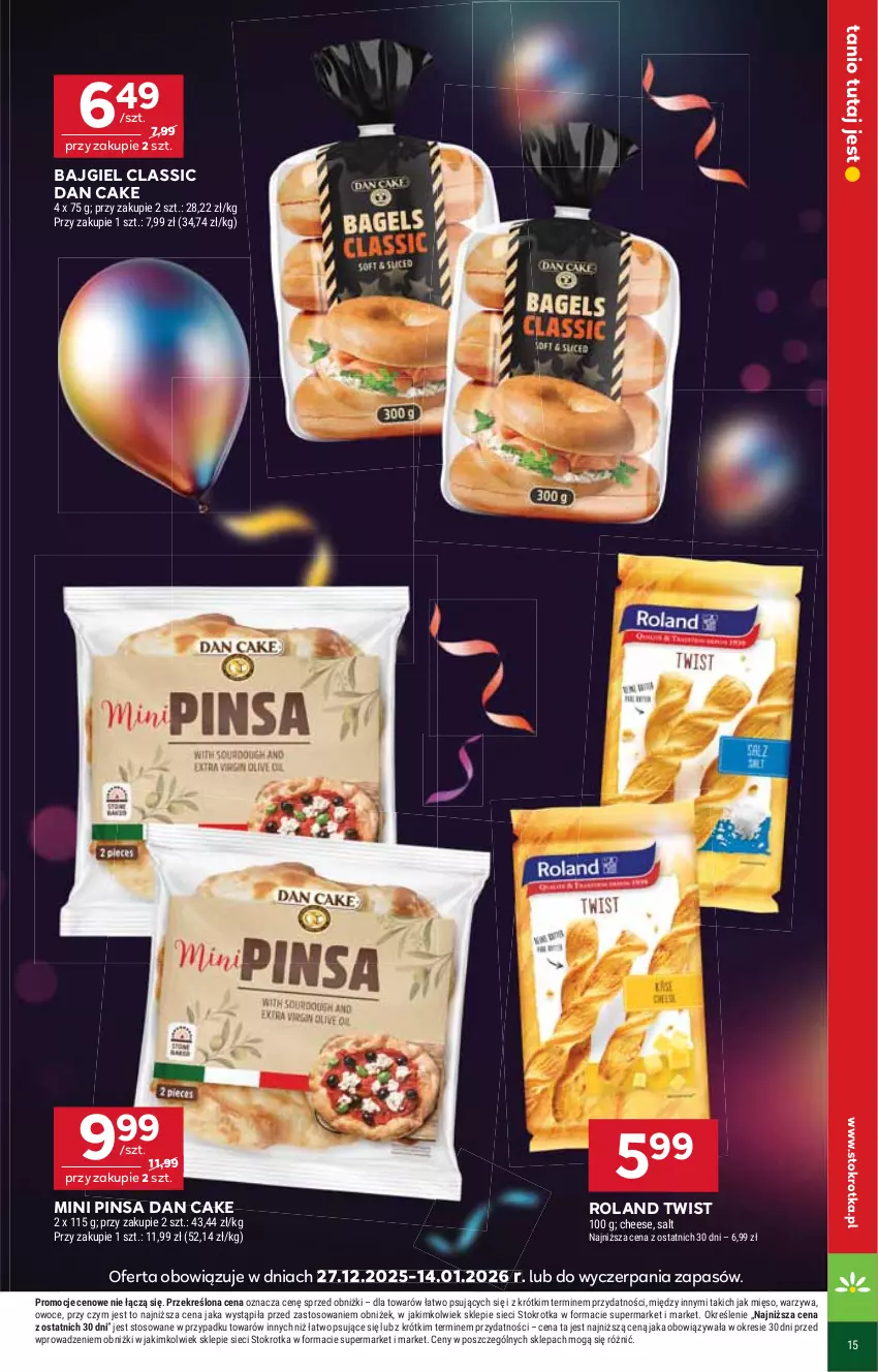 Gazetka promocyjna Stokrotka - Supermarket - ważna 08.01 do 14.01.2026 - strona 17 - produkty: Dan Cake, Mięso, Owoce, Warzywa