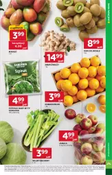 Gazetka promocyjna Stokrotka - Supermarket - Gazetka - ważna od 14.01 do 14.01.2026 - strona 7 - produkty: Warzywa, Kiwi, Pomarańcze, Optima, Owoce, Seler naciowy, Mango, Mięso, Jabłka, Szpinak, Imbir