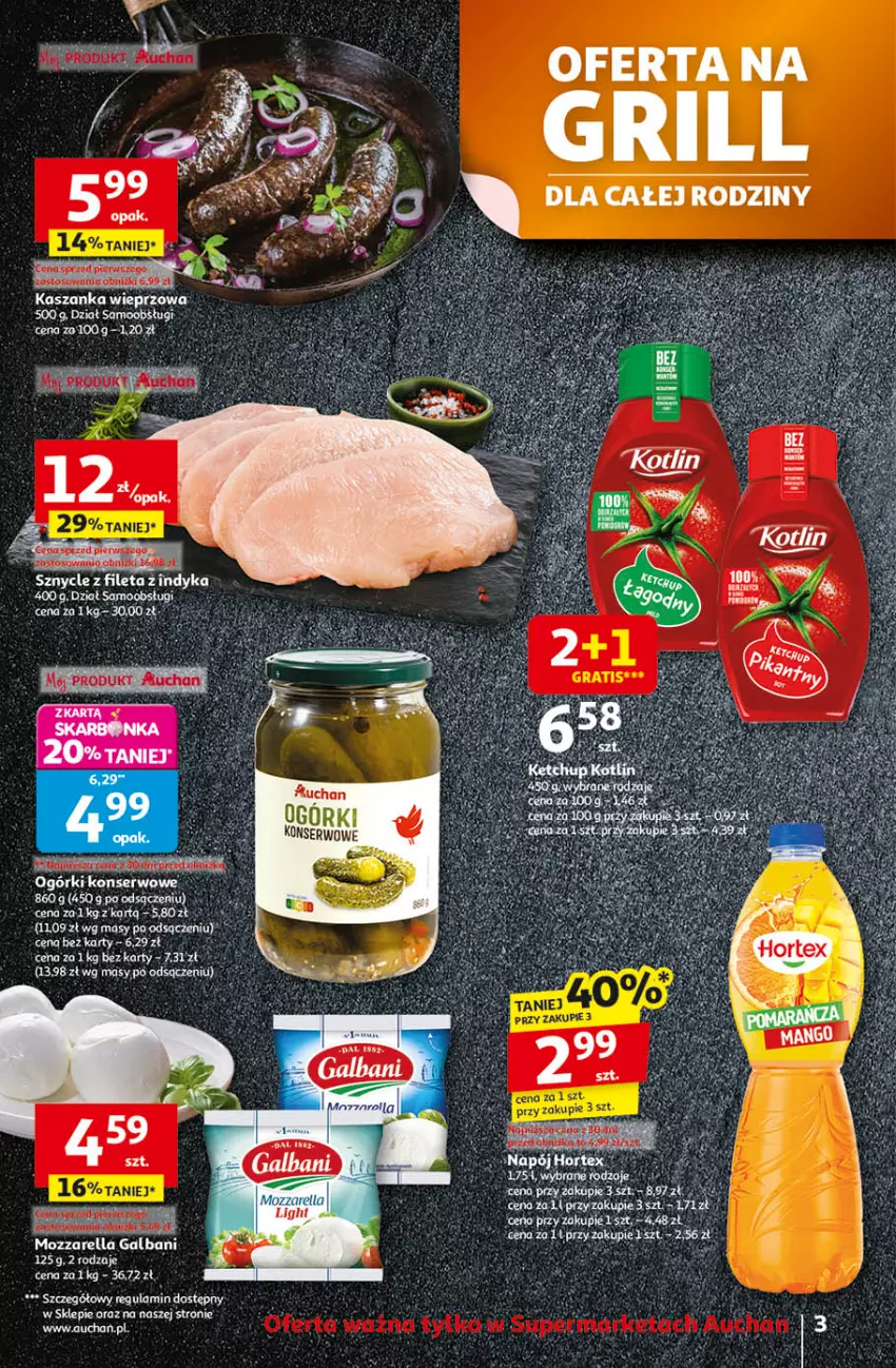 Gazetka promocyjna Auchan - Odlotowe ceny na start szkoły Supermarket - ważna 14.08 do 20.08.2025 - strona 3 - produkty: Ananas, Dada, Fa, Grill, Olej, Ryż, Wagi