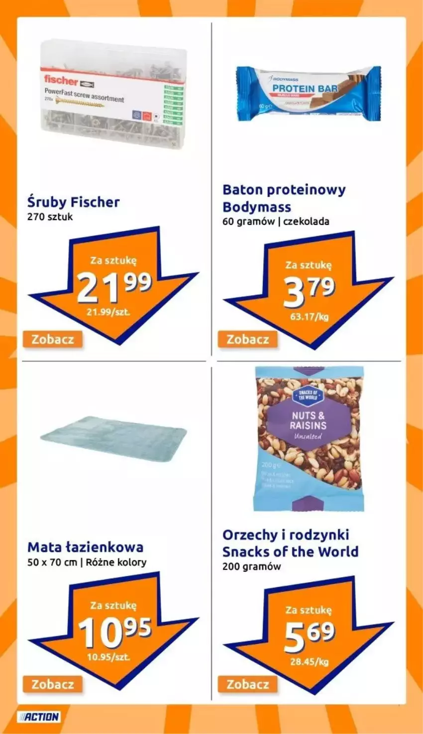 Gazetka promocyjna Action - ważna 22.01 do 28.01.2025 - strona 15 - produkty: Baton, Body, Czekolada, Gra, Rodzynki