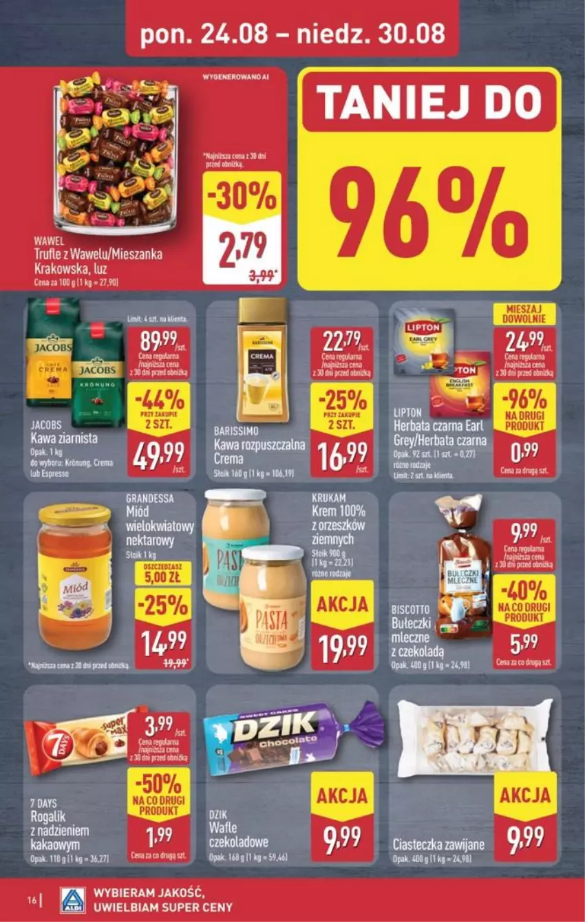 Gazetka promocyjna Aldi - Pełna oferta - ważna 24.08 do 30.08.2026 - strona 16 - produkty: Fa, Gra, Kawa, Kawa rozpuszczalna, Rogal, Wawel
