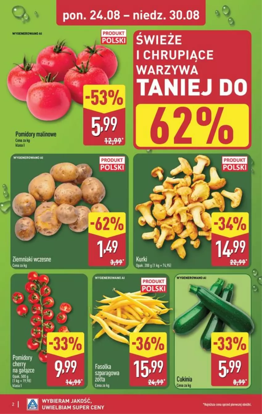 Gazetka promocyjna Aldi - Pełna oferta - ważna 24.08 do 30.08.2026 - strona 2 - produkty: Warzywa, Ziemniaki