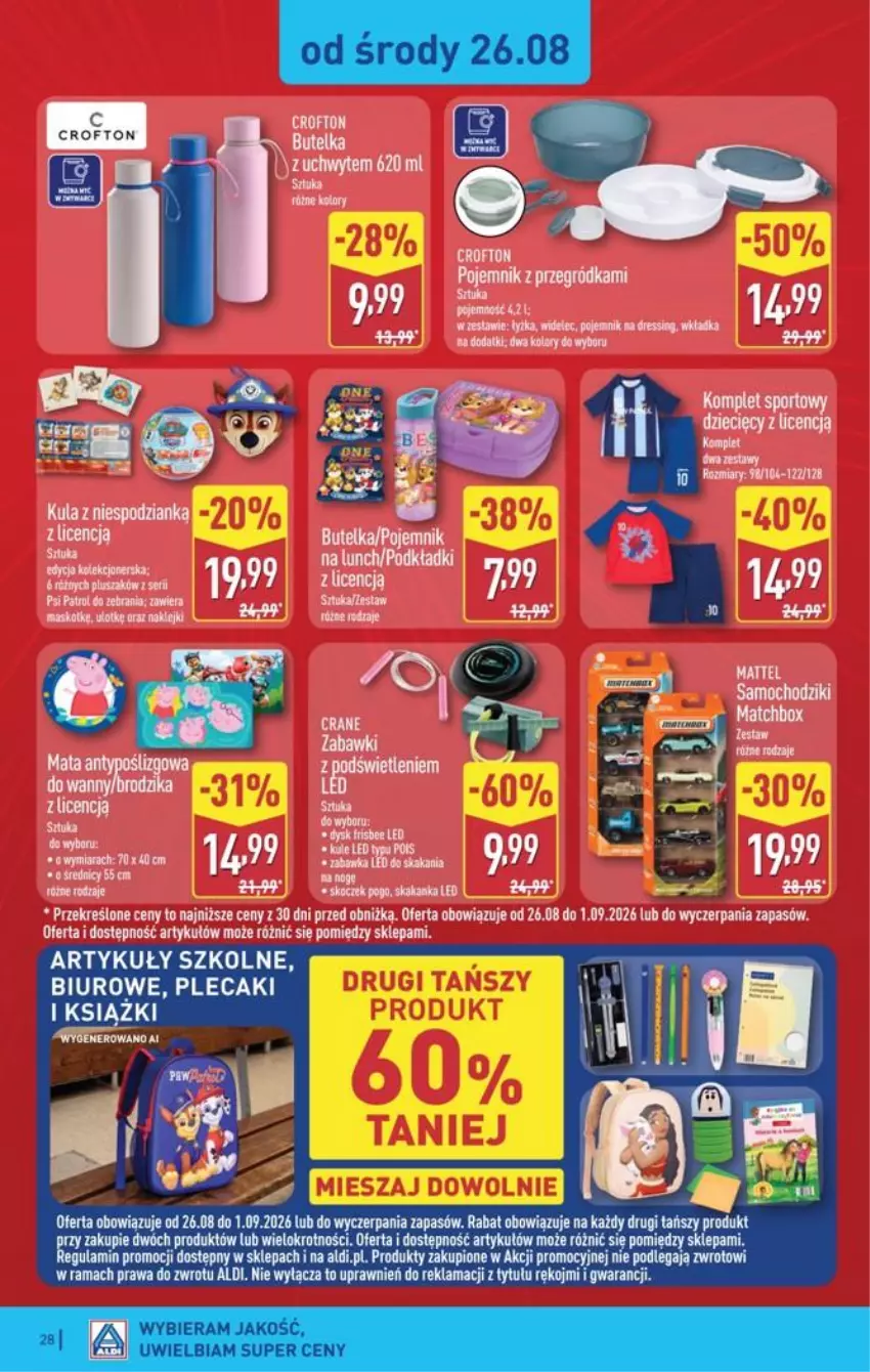 Gazetka promocyjna Aldi - Pełna oferta - ważna 24.08 do 30.08.2026 - strona 28 - produkty: Biuro, LG, Plecak, Rama