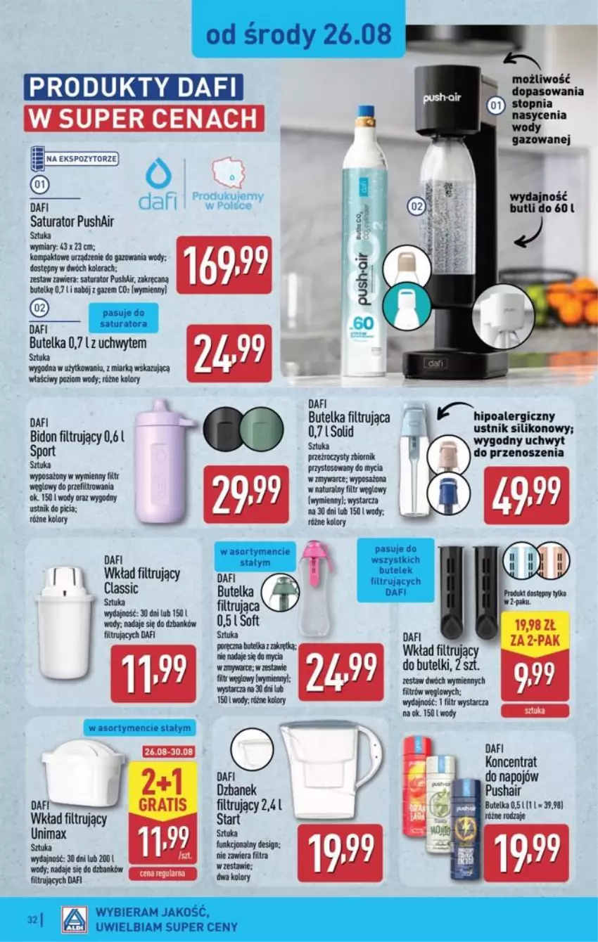 Gazetka promocyjna Aldi - Pełna oferta - ważna 24.08 do 30.08.2026 - strona 32 - produkty: Dzbanek, Por, Sport, Ustnik, Wkład filtrujący
