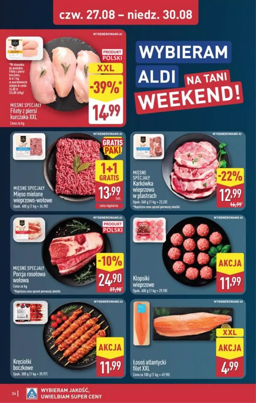 Gazetka promocyjna Aldi - Pełna oferta - ważna 24.08 do 30.08.2026 - strona 36 - produkty: Kurczak, Mięsne specjały, Por
