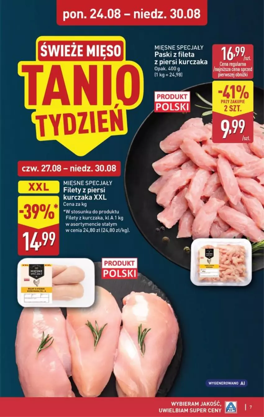 Gazetka promocyjna Aldi - Pełna oferta - ważna 24.08 do 30.08.2026 - strona 7 - produkty: Koc, Kurczak, Mięsne specjały