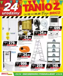Gazetka promocyjna Bricomarche - Gazetka - ważna od 25.05 do 25.05.2024 - strona 1 - produkty: Top, Gra, Drabina, Finish, Rama, Skrzydło drzwiowe, Cynk, Biurko, Regał, Drzwi, Regał metalowy, Mięta