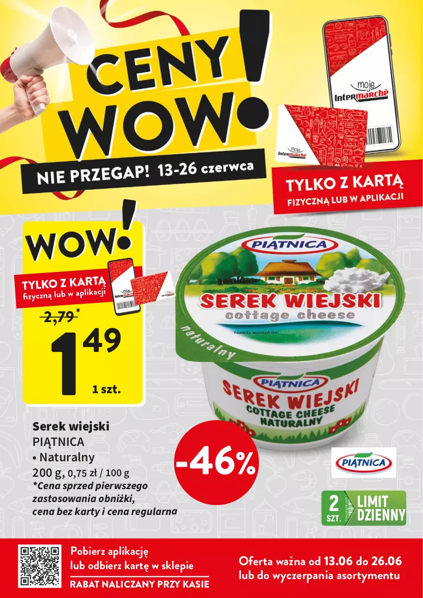 Gazetka promocyjna Intermarche - ważna 13.06 do 26.06.2024 - strona 5 - produkty: Piątnica, Ser, Serek, Serek wiejski