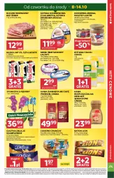 Gazetka promocyjna Stokrotka - Market - Gazetka - ważna od 14.10 do 14.10.2026 - strona 9 - produkty: Ciastka, Nescafé, Krakus, Warzywa, Kawa rozpuszczalna, Sos, Ser, Ryż, Gra, Cukier, Kawa ziarnista, Pasztet, Kawa, Szynka konserwowa, Lion, Szynka, Serek, Optima, Storczyk, Boczek, Delicje, Baton, Owoce, Cenos, Cukierki, Gala, Mięso, Ryż biały, Boczek wieprzowy, Mleko