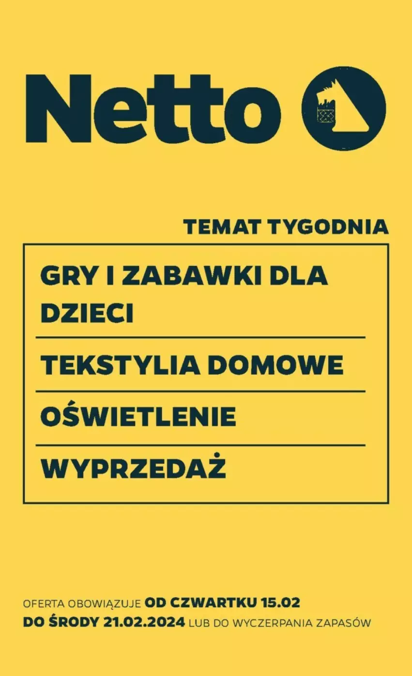 Gazetka promocyjna Netto - ważna 15.02 do 21.02.2024 - strona 1 - produkty: Dzieci, Gry