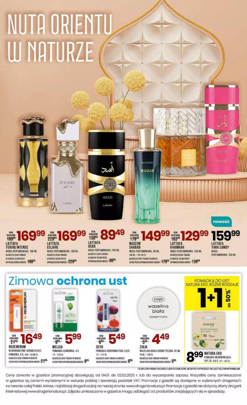 Gazetka promocyjna Drogerie Natura - ważna 04.01 do 02.02.2025 - strona 13 - produkty: Dres, Fa, JBL, NOWAK, Perfum, Rum, Ser, Woda, Ziaja