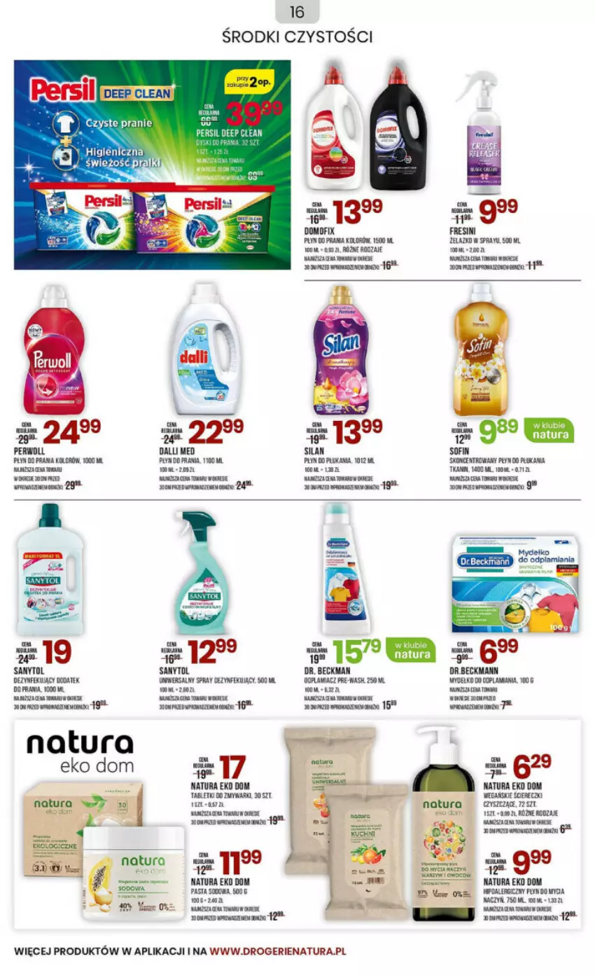 Gazetka promocyjna Drogerie Natura - ważna 04.01 do 02.02.2025 - strona 8 - produkty: Fa, Helio, Lion, Mus, Perwoll, Sanytol, Tablet, Tabletki do zmywarki, Zmywarki